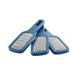 Simply Lakeland Stackable 3-Piece Grater Set Contains fine, Course and Zester Graters