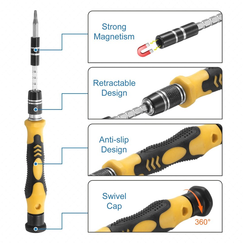 sourcing map 116 in 1 Magnetic Precision Screwdriver Set Electronics