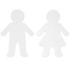 Juvale 48-Pack Paper Doll Cutouts Boys & Girls - White