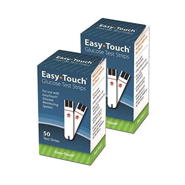 Easy-Touch Glucose Test Strips 50 Count (2pack)