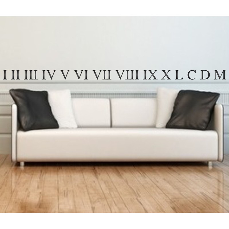 Roman Numerals Stencil 3/4" Reusable Small Roman Numerals