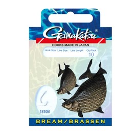 Gamakatsu Hook BKS 1810B 1L Bream Feed. 75 cm Size 10 Fish Hook 140114010016
