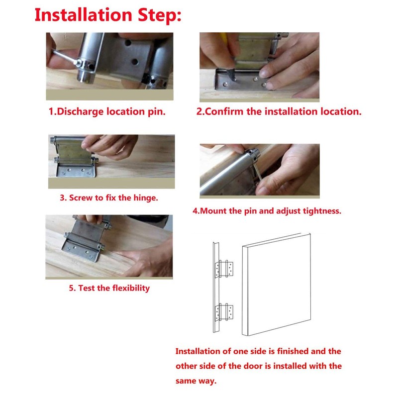 Pair of 3" (2 Pcs) Stainless Steel Cafe Saloon Door