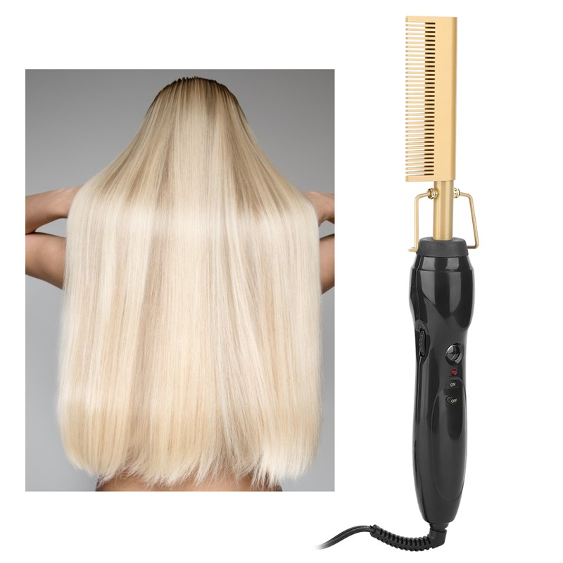 Alloy Electric Hair Straightener Comb Digital Display Hair Styling Tool