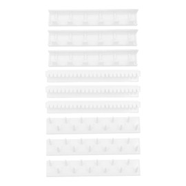 ANCLLO 9 Stück Wand-Schmuck-Organizer, selbstklebende Schmuckhalter für Ohrringe, Ringe, Halsketten