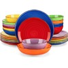 vancasso Bonita Dinnerware Sets, 24 Pieces Multicolor Stoneware Dinner Set