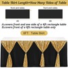 Moukeren 6 ft Gold Sequin Tutu Table Skirt Teacher Table
