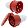 16A 5 Pin Plug and Coupler Set - 380-415V -