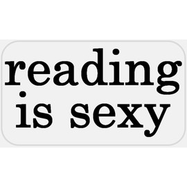 Reading is Sexy - 25 Stickers Pack 2.25 x 1.25 inches - Read Book Worm Love