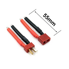 3 Pairs T Plug Connector Female and Male Deans with 12AWG Silicon Wire for RC Lipo Battery Cable Drone
