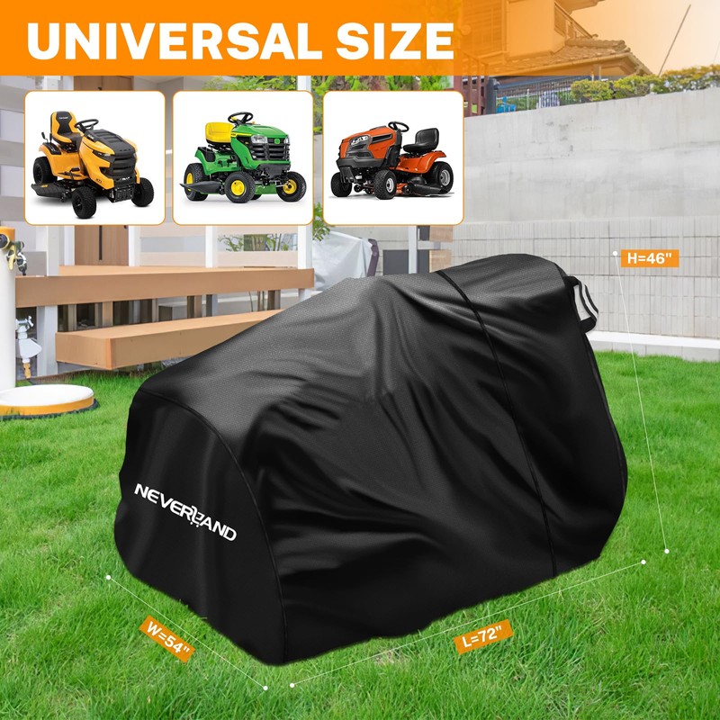 NEVERLAND Riding Lawn Mower Cover - Lawn Tractor Cover with