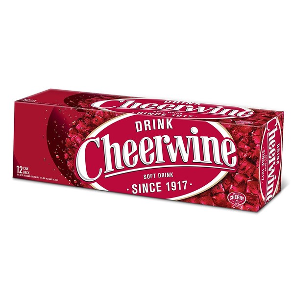 Cheerwine Cherry Fridge Pack Soft Drink, 12 Ounce (12 Cans)