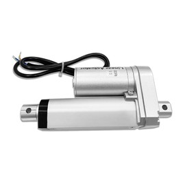 Aflle Racing 2" Inch (50mm) Stroke 12V Electric Linear Actuator 225lbs (1000N) Load Capacity 10mm/s IP55 Waterproof Silver Aluminum