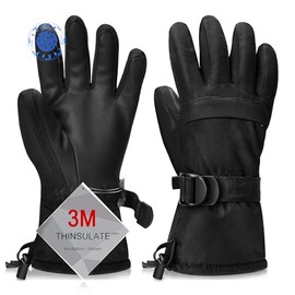 Ski Gloves, Warmest Waterproof and Breathable Snow Gloves for Cold Weather, Fits Both Men & Women,for Parent Child Kids Outdoor