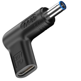 Bacron 100W USB C auf DC Adapter 4.5 x 3.0 mm, PD USB C Buchse auf 19.5V DC Stecker, Typ USB C auf 4.5 x 3.0 mm Adapter f1r HP Laptop Serie