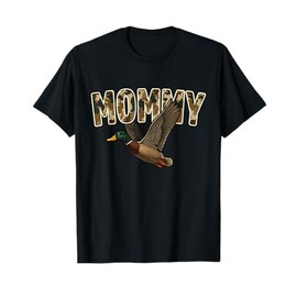 Camouflage Vintage Mallard Duck Retro Camo Hunting Mommy T-Shirt