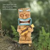 FTVOGUE Double Tiki Totem Solar Lights Waterproof Yard Patio Decoration
