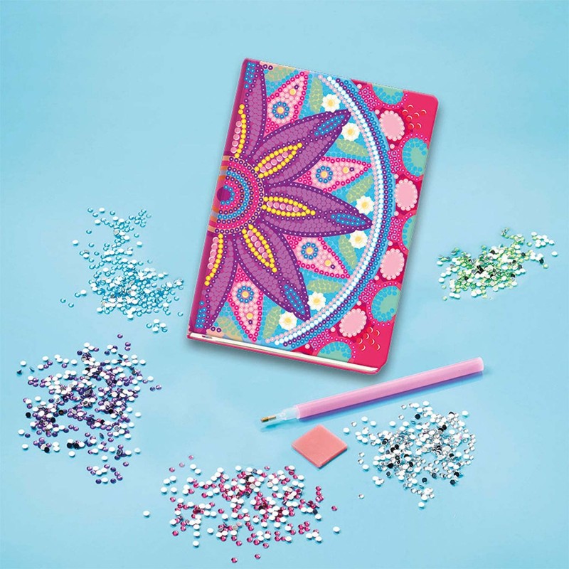 Totum Diamond Painting Journal: Diamond Craft Set Notebook Pink Mandala