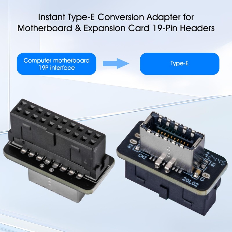 YSIUENG USB 3.2 Gen 1 to Gen 2 Header Adapter