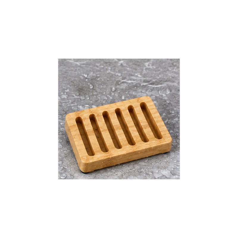 Bamboo Soap Dish for Bathroom & Shower – Self-Draining Design