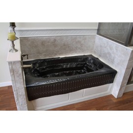 Oatey 34126 Adjustable Bath Tub Protector, 14 Inch - 16 Inch, Black