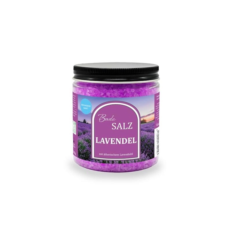 Nakobe Lavender Bath Salt - 300 g Handmade Maris Sal