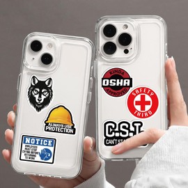 100pcs Funny Hard Hat Stickers (Dirty) for Adult Tool Box, Helmet, Prank Meme Vinyl and Waterproof Decals for Mechanics, Electricians, Union, Oilfield, Military, Construction, Welders