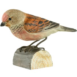 WILDLIFEGARDEN Wildlife Garden WG426 DecoBird Blood Handcarved Decorative Wooden Bird Small European Birds