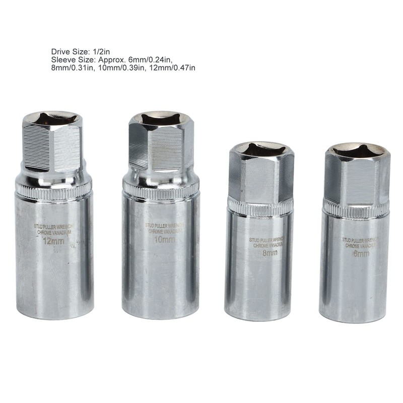 Socket Stud Screw Extractor Tool 1/2in Drive Socket Stud Screw