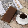 Kattee Men's Vintage Genuine Leather Long Wallet for Checkbook Credit