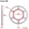 Caltric Red Drive Chain And Sprocket Kit for Honda CRF250R