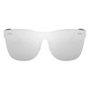 FEISEDY Mirrored Rimless Sunglasses One Piece Lens Reflective Sunglasses for
