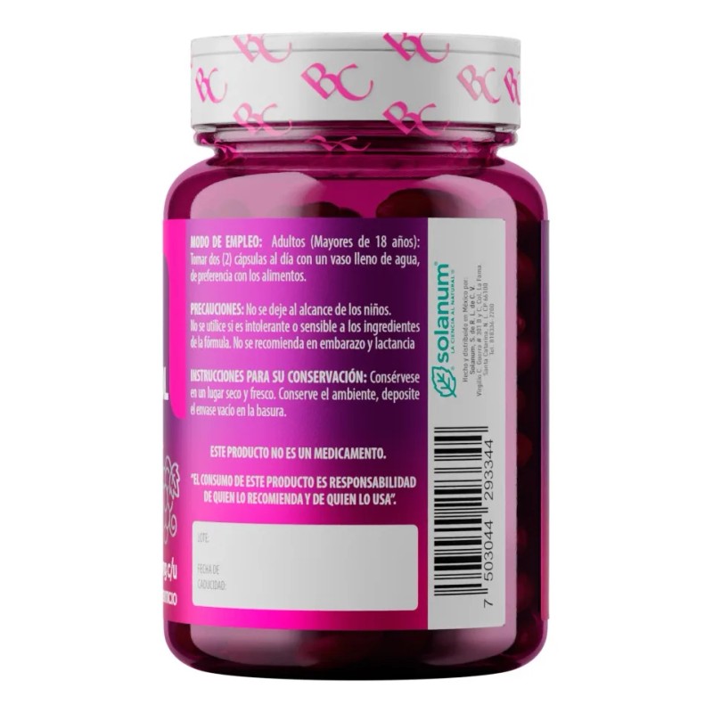 Belacaps Resveratrol Vitamina E 60 Cpsulas Para Mujer Sin Sabor