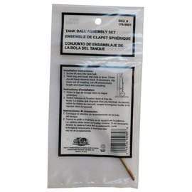 Rocky Mountain Goods Universal Toilet Flapper Lift Wire and Chain - Brass 5” Lift Wire and Brass Chain Replacement Kit for Most Toilet Models - Easy DIY Fix