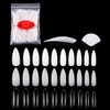 FOMIYES Strong Sturdy Nail Tips Pcs Water Drop Shape Fake