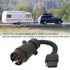 Trailer Wire Adapter Plug 7 Pin Round to 4 Pin