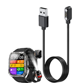 Smart Watch Charger for Blackview W60 12Ft/60cm 2 Pin USB Portable Magnetic Charging Cable Cord for Blackview W60