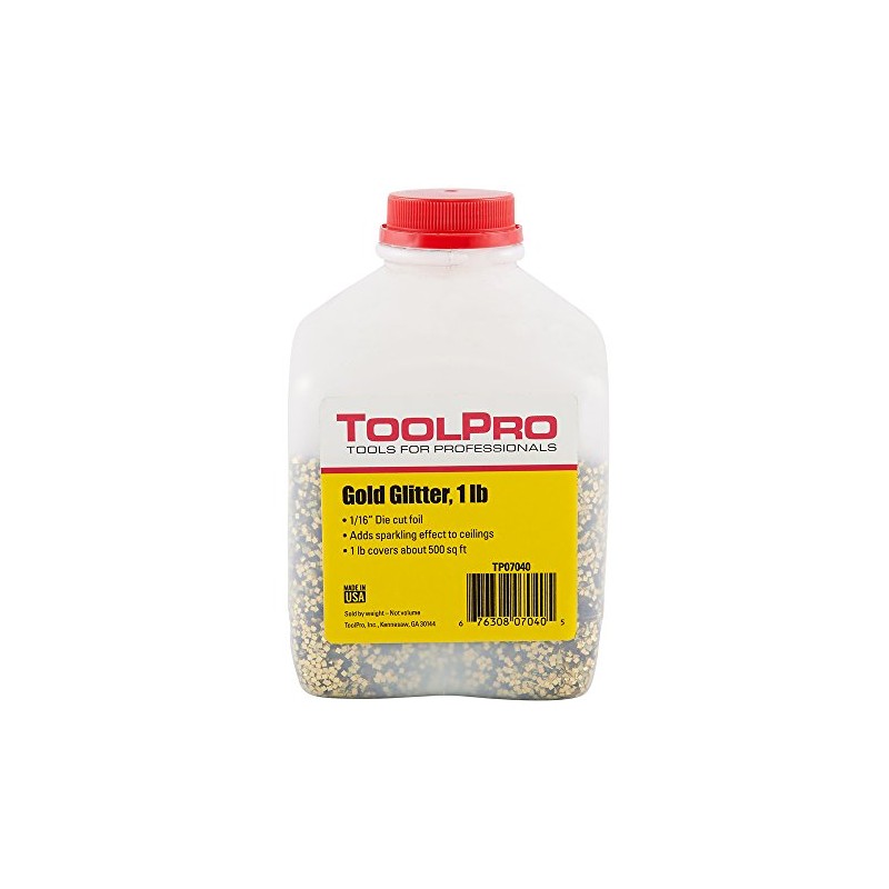 ToolPro 1 lb. Gold Ceiling Glitter