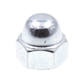 Prime-Line 9077538 Acorn Cap Nuts, 3/8 In.-16, Zinc Plated Steel (25 Pack)