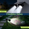 Paktonvo 2Pack Solar Lights Outdoor Waterproof, 6000K Ultra Bright，2 Lighting
