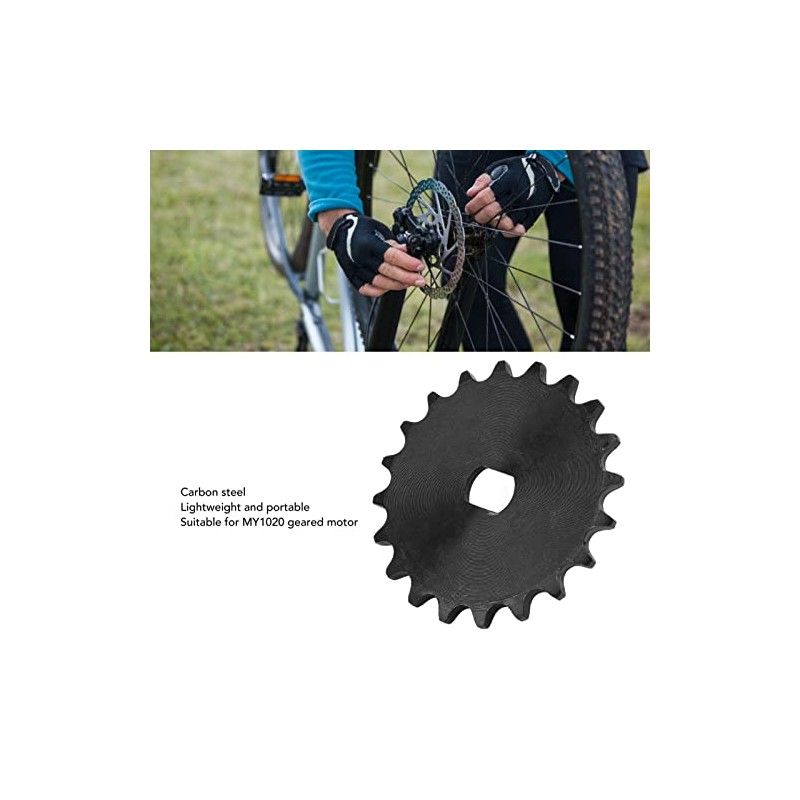 420 20-Tooth Sprocket, Highly Reliable Carbon Steel Chain Motor, 11-Tooth