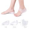 Dr.Pedi Height Increase Heels Cushion Insole, Gel Heel Invisible Height