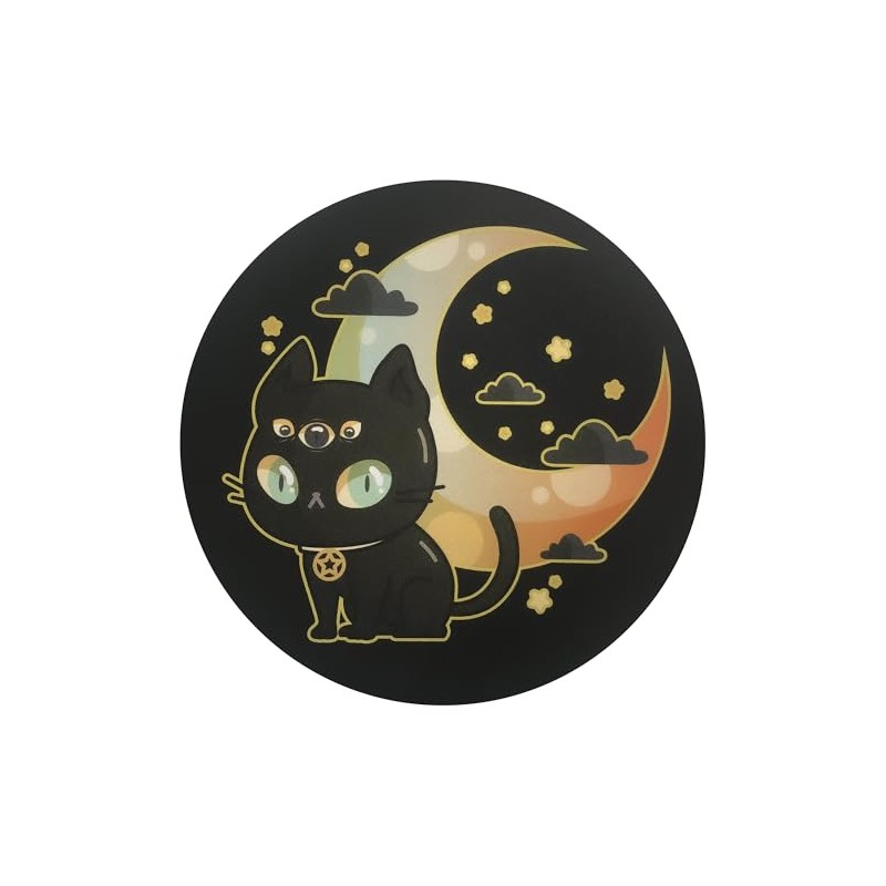 Spooky Kawaii Pastel Goth Mouse Pads - 3mm Thick, 20cm