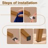 uxcell Felt Strips with Adhesive Backing, 2 Rolls 3/4" x
