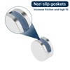 4 Pack Zinc Alloy Frameless Mirror Mounting Hardware Kit -