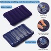 SCDZY 2 Pcs Inflatable Camping Pillow, Soft Flocked Blow Up