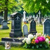 BDBFPAN Decorazione per tomba, resistente alle intemperie, adatta per cimitero