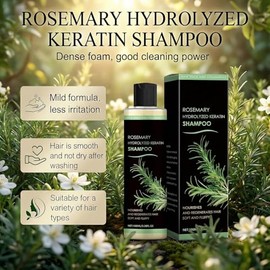Champú De Romero Para El Crecimiento Del Cabello, 100ml Champú Orgánico De Romero Para La Caída Del Cabello, Fortalecedor Y Nutritivo Con Queratina Hidrolizada Para Hombres Y Mujeres