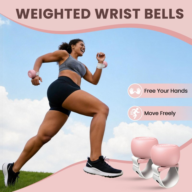 HTQ Adjustable Dumbbells, Pink Weights for Women at Home, Pink