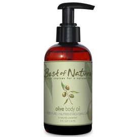 Best of Nature 100% Pure Olive Massage & Body Oil (8 oz)